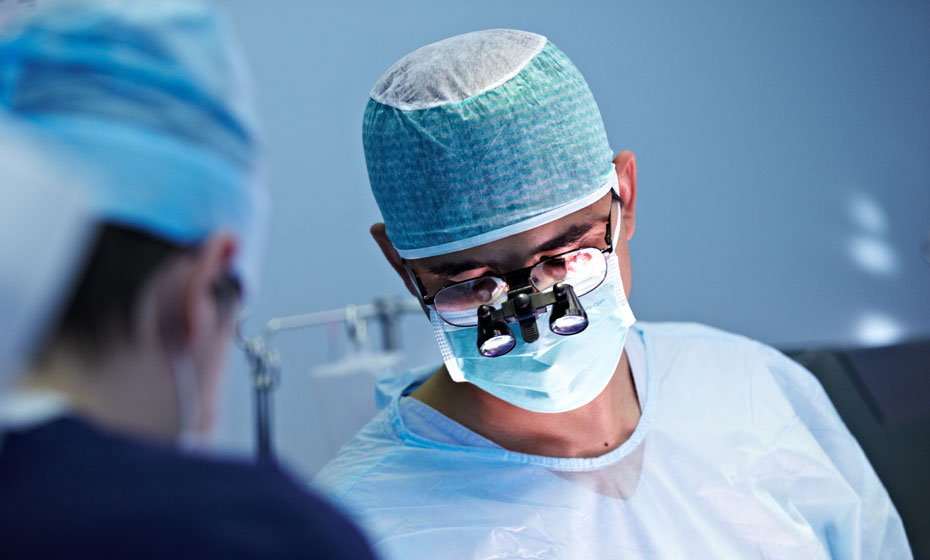 Portrait of a surgeon in the operating room